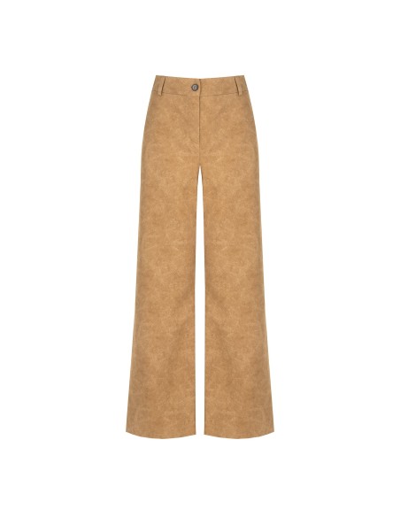 Pantalon palazzo en similicamoscio dégradé avec élastique au dos Rinascimento