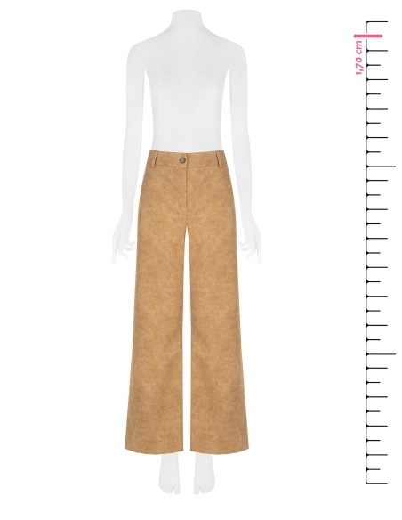 Pantalon palazzo en similicamoscio dégradé avec élastique au dos Rinascimento