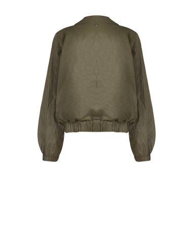 Blouson bomber en similicuir à effet légèrement froissé Rinascimento