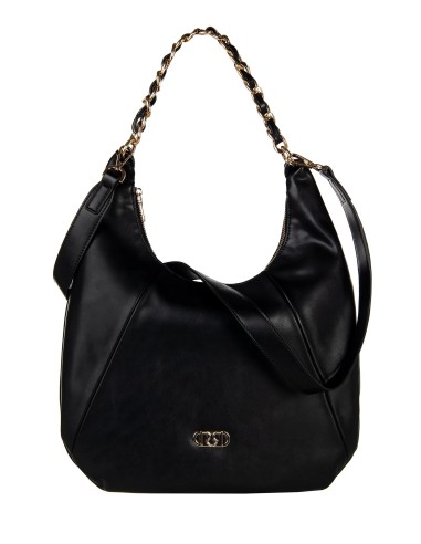 Sac à épaule demi-lune en similicuir avec bandoulière réglable et amovible Rinascimento