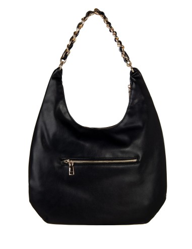 Sac à épaule demi-lune en similicuir avec bandoulière réglable et amovible Rinascimento