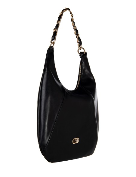 Sac à épaule demi-lune en similicuir avec bandoulière réglable et amovible Rinascimento