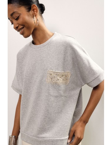 Dixie midi-jurk met korte mouwen en asymmetrische zoom