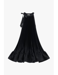 Robe courte plissée avec détail nœud Dixie