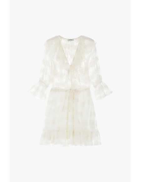 Robe courte à col en V Dixie