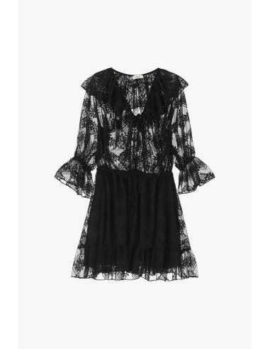 Robe courte à col en V Dixie