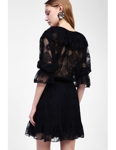 Robe courte à col en V Dixie