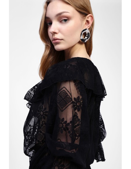 Robe courte à col en V Dixie