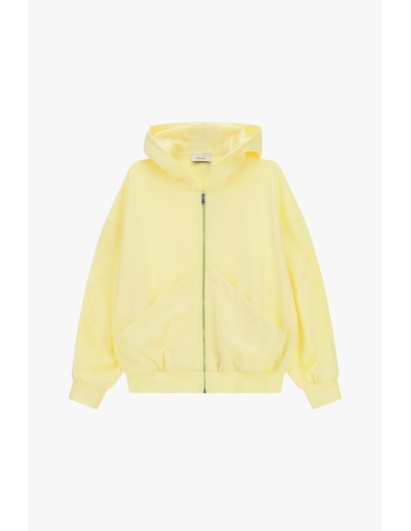 Dixie hoodie met rits en zakken aan de voorkant
