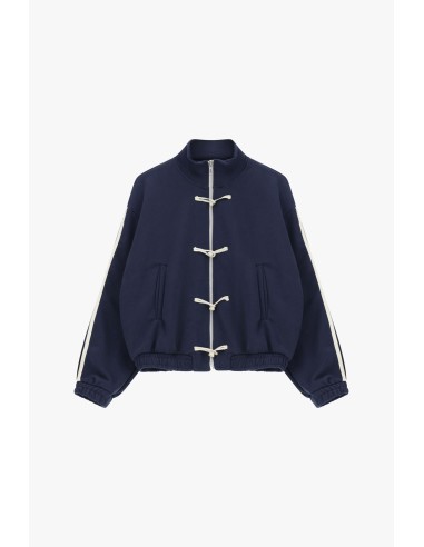Sweatshirt avec fermeture éclair sur le devant et lacets décoratifs Dixie