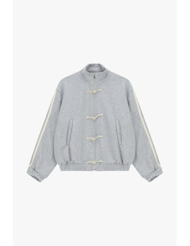 Sweatshirt avec fermeture éclair sur le devant et lacets décoratifs Dixie