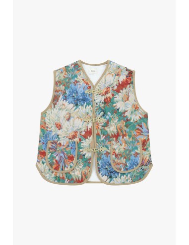 Gilet de fantaisie floral avec poches avant Dixie
