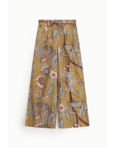 Dixie Palazzo-broek met bloemenprint en hoge taille