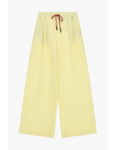 Pantalon palazzo à taille élastiquée et cordon de serrage Dixie