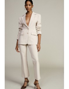 Pantalon évasé taille haute à coupe regular Dixie
