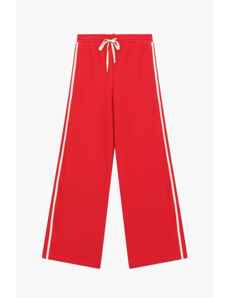 Pantalon palazzo avec cordon de serrage et bandes latérales Dixie