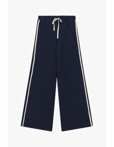 Pantalon palazzo avec cordon de serrage et bandes latérales Dixie