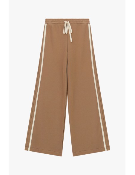 Pantalon palazzo avec cordon de serrage et bandes latérales Dixie