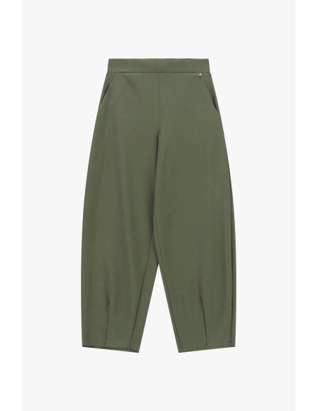 Pantalon palazzo cropped taille haute avec poches Dixie
