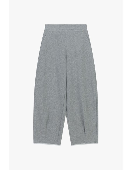 Pantalon palazzo cropped taille haute avec poches Dixie