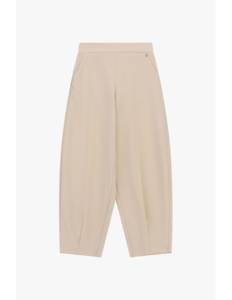 Pantalon palazzo cropped taille haute avec poches Dixie