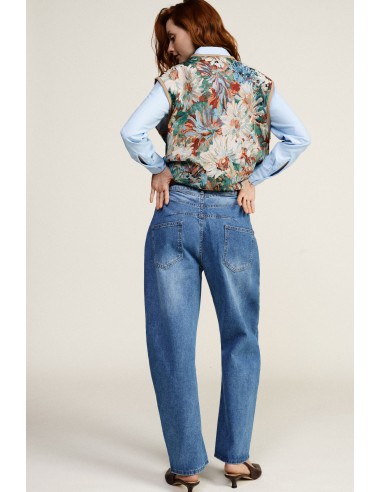 Dixie-jeans met balloon fit, hoge taille en wijde pijpen