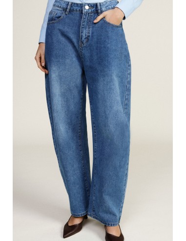 Dixie-jeans met balloon fit, hoge taille en wijde pijpen