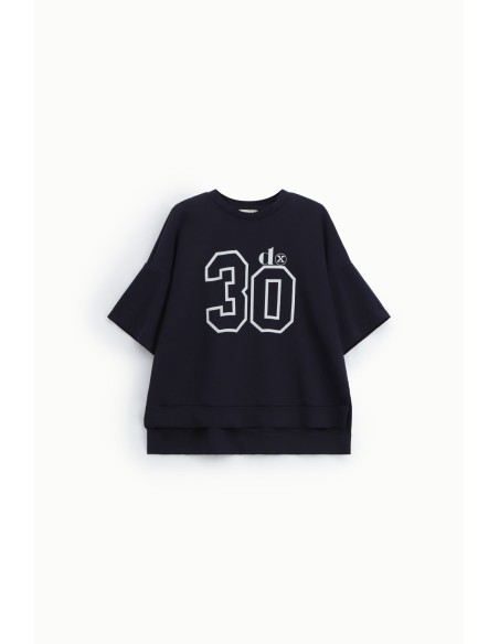 Dixie T-shirt met korte mouwen en nummer 30-print