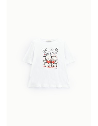 T-shirt à manches courtes imprimé de cœurs Dixie
