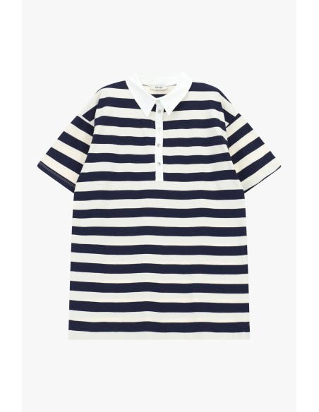Polo rayé à col classique et boutons Dixie