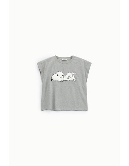 Dixie Front - T-shirt à manches courtes imprimé Snoopy