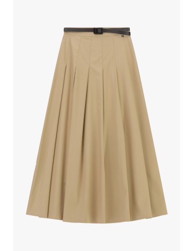 Jupe midi plissée avec ceinture fine Dixie