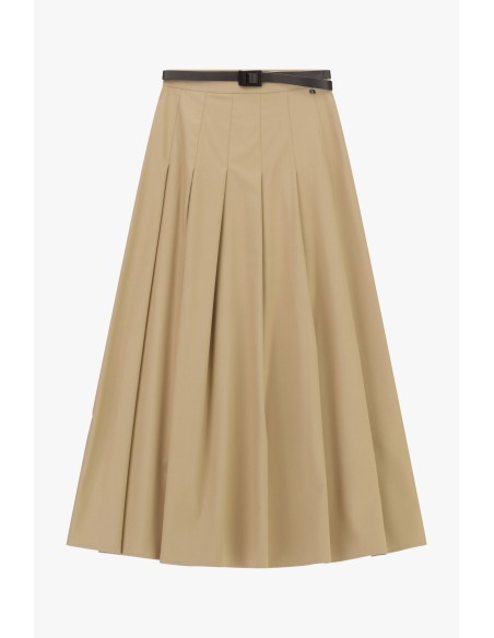 Jupe midi plissée avec ceinture fine Dixie