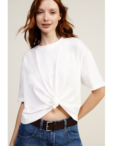 T-shirt à manches courtes avec nœud central Dixie