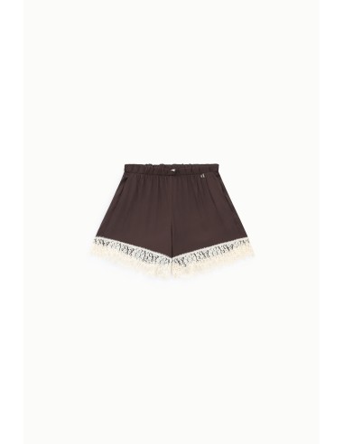 Short Regular Fit avec bordure en dentelle florale Dixie