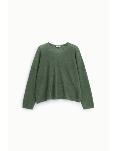 Pull à col rond en maille ajourée à la coupe décontractée Dixie