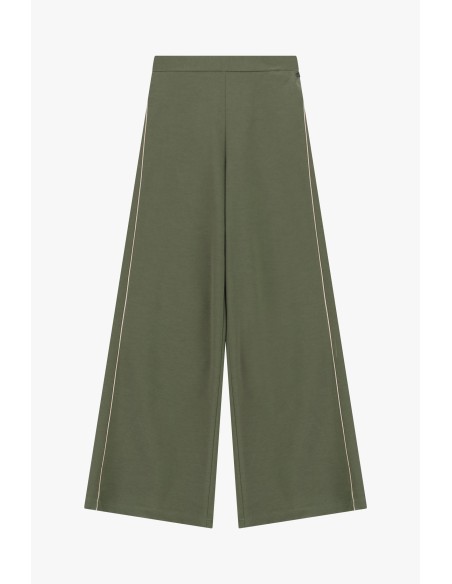 Pantalon palazzo ample à liseré contrastant Dixie