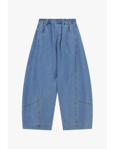 Jean balloon avec taille élastiquée et coutures courbes Dixie