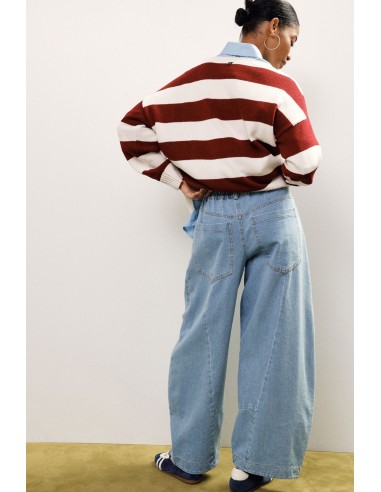 Jean balloon avec taille élastiquée et coutures courbes Dixie