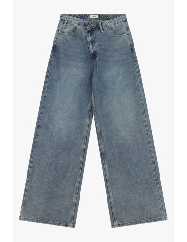 Jean cinq poches à jambes larges et taille normale Dixie