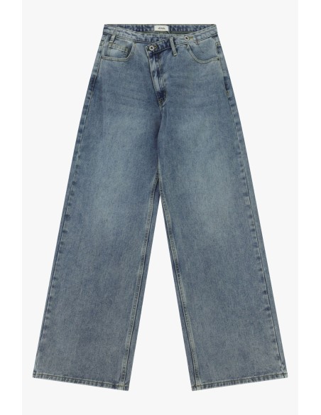 Jean cinq poches à jambes larges et taille normale Dixie