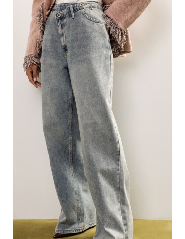 Jean cinq poches à jambes larges et taille normale Dixie