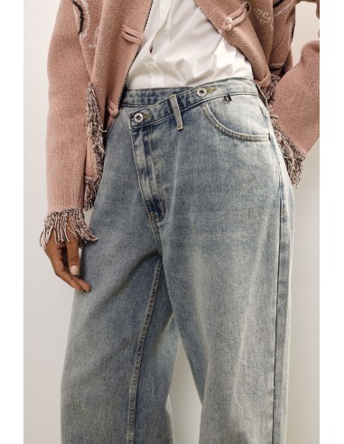Jean cinq poches à jambes larges et taille normale Dixie