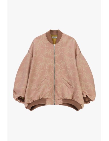 Oversized bomberjack met foliageprint en rits Dixie