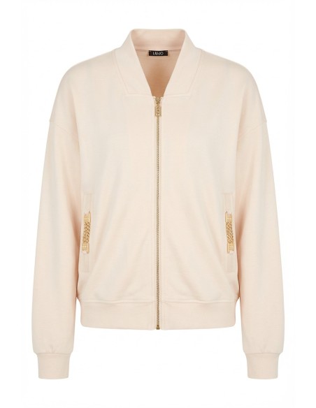 Sweatshirt avec détails en chaîne Liu Jo
