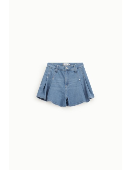 Short regular fit à pinces et poches frontales Please