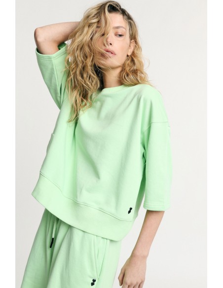 Ruime sweater met mouwen tot aan de elleboog Please