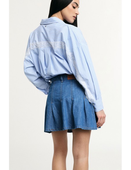 Short taille haute avec poches avant et plis Please
