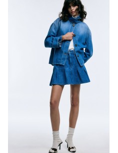 Short taille haute avec poches avant et plis Please