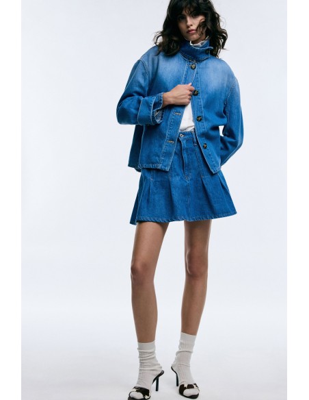 Short taille haute avec poches avant et plis Please